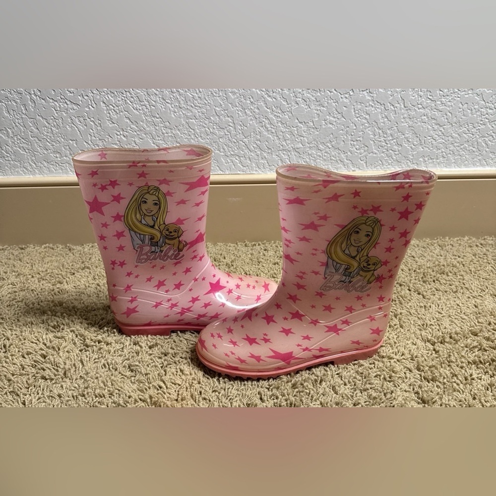 Mattel Pink Children's Barbie Rain Boots